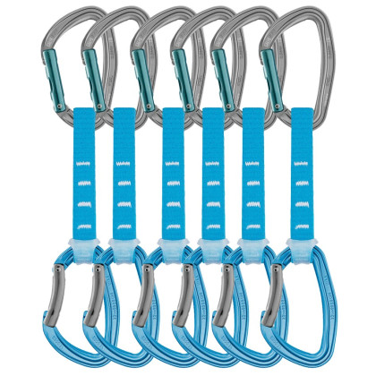 Примки с карабинери Petzl Djinn Axess 6x12 cm син/сив Blue