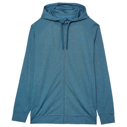 Мъжки суитшърт 4F Sweatshirt Fnk M404 син TEAL MELANGE