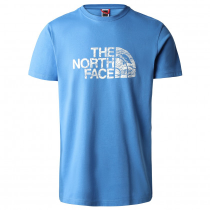 Мъжка тениска The North Face S/S Woodcut Dome Tee син