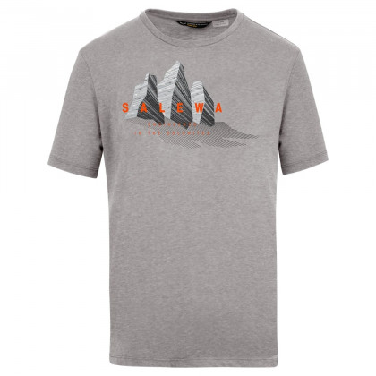 Мъжка тениска Salewa Lines Graphic Dry M T-Shirt. сив/оранжев