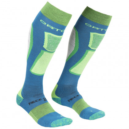Мъжки чорапи Ortovox Ski Rock'n'wool Socks син/зелен BlueSea