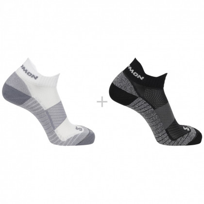 Чорапи Salomon Aero Ankle 2-Pack бял/черен