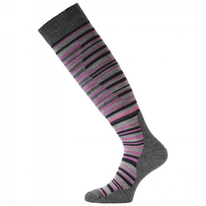 Чорапи 3/4 Lasting SWP сив/розов Pink
