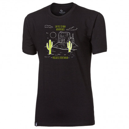 Мъжка тениска Progress Barbar "Cactus" черен