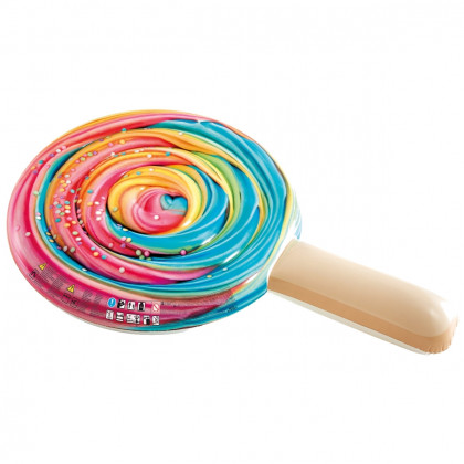 Надуваема близалка Intex Rainbow Lollipop Float червен/син