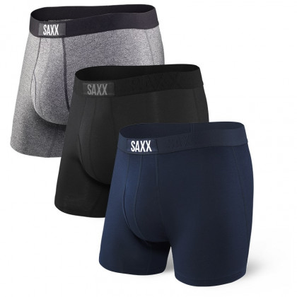 Боксерки Saxx Vibe Boxer Modern Fit 3-pack черен/сив Black/Grey/Blue