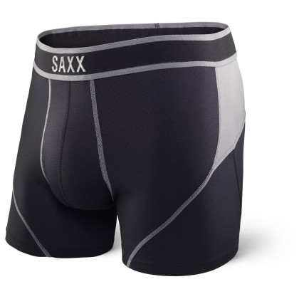 Боксерки Saxx Kinetic Boxer Black/Steel сив Black/Steel