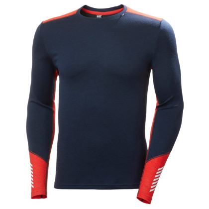 Мъжка функционална тениска Helly Hansen Lifa Merino Midweight Crew тъмно син