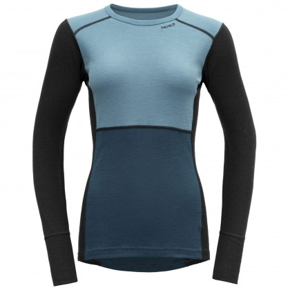 Дамска функционална тениска Devold Lauparen Merino 190 Shirt Wmn син/светлосин