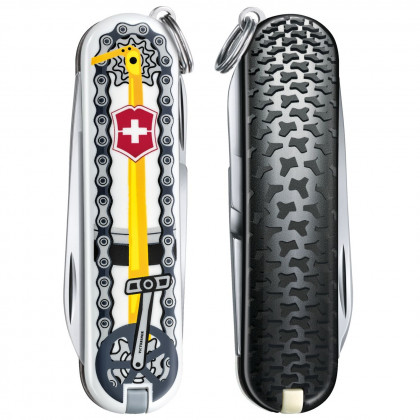 Джобно ножче Victorinox Classic LE Bike Ride черен/жълт BikeRide