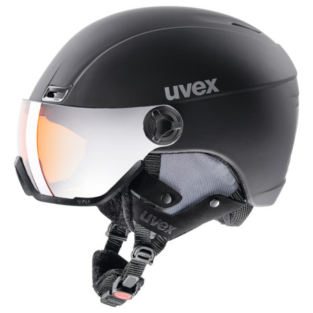 Скиорска каска Uvex HLMT 400 Visor style черен BlackMat