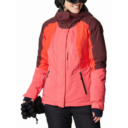 Дамско яко Columbia Glacier View™ Insulated Jkt розов BrightGeraniumBoldOrangeMalbec