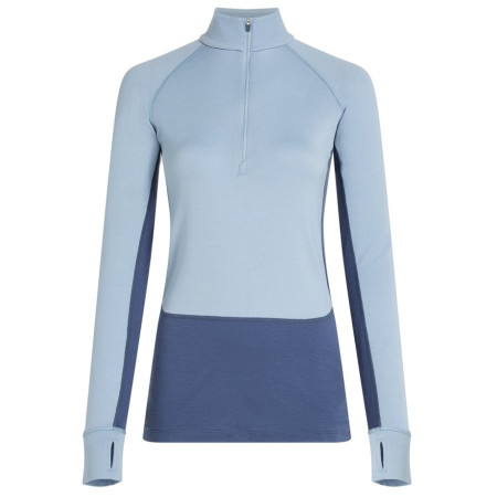 Дамска функционална блуза Icebreaker Wom Mer 260 ZoneKnit LS Half Zip син/сив Dawn/Zincblu/Cb