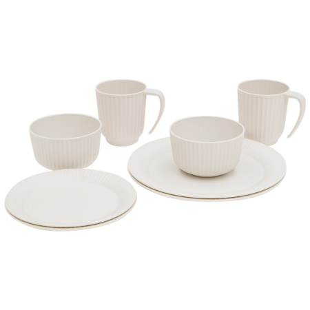 Комплект прибори Outwell Delish 2 Person Dinner Set бежов Sandstone