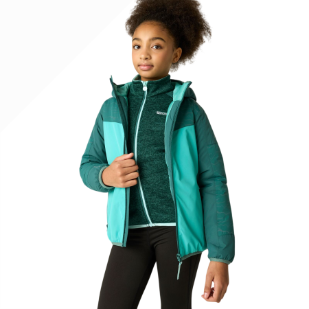 Детско зимно яке Regatta Illuma Reflective Jacket Mediterranea/Turquoise