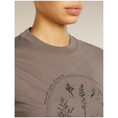 Дамска тениска Icebreaker Merino 150 Tech Lite SS Crop Tee Seed Story
