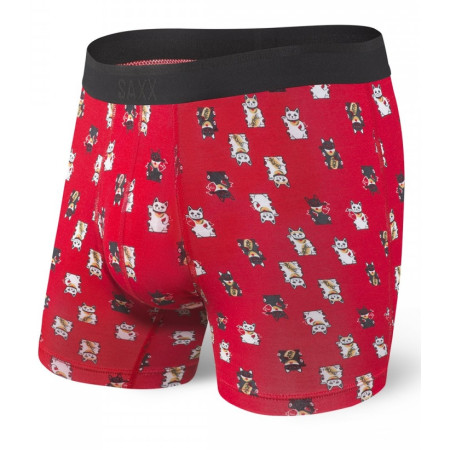 Боксерки Saxx Platinum Boxer Brief Fly червен RedLuckyCat