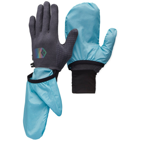 Ръкавици Black Diamond Deploy Wind Hood Gloves син Carbon-Glacier