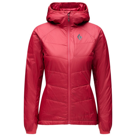 Дамско яке Black Diamond W Solution 2.0 Hoody червен Mineral Red