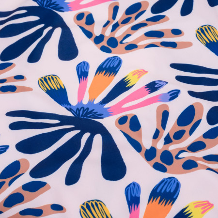 Детски бански Aquawave Salava Jr - Summer Beige Flower Print