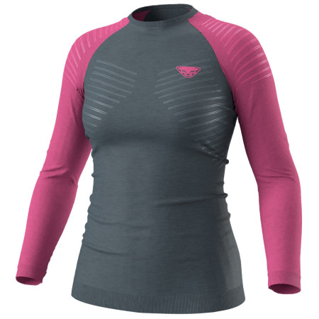 Дамска функционална блуза Dynafit Tour Light Merino W L/S Tee розов/сив 6A51 - magenta/0720