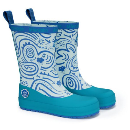 Детски гумени ботуши Affenzahn Rainboot Vegan Plashy Shark син Shark