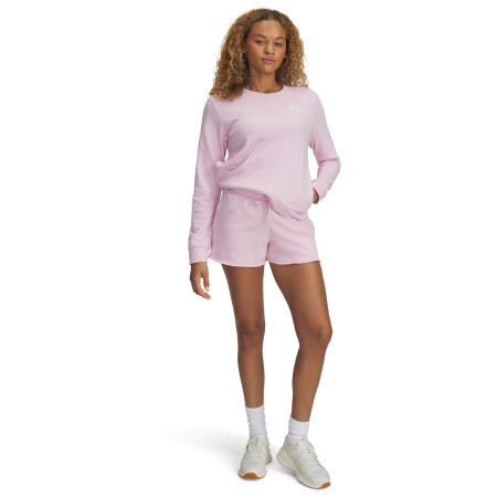 Дамски къси панталони Under Armour Rival Terry Short розов Prime Pink / / White