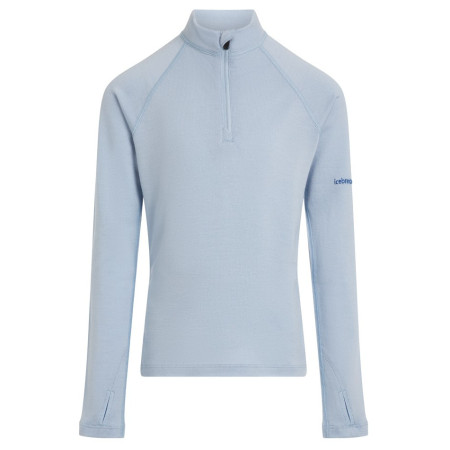 Детска функционална тениска Icebreaker K 260 Tech LS Half Zip светло син Zinc Blue