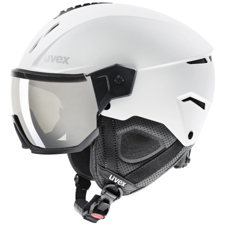 Скиорска каска Uvex Instinct Visor бял white-black mat