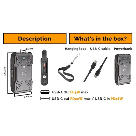 Соларно външно зарядно устройство Viking Technology Tyr I