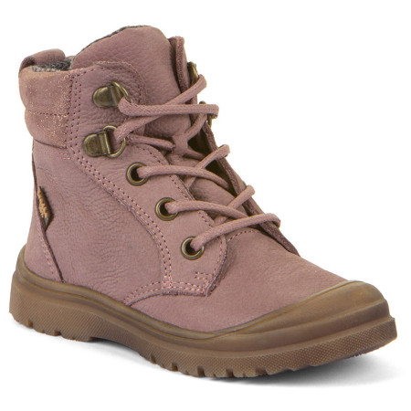 Детски зимни ботуши Froddo Tylas Tex Laces Dark Pink розов/лилав dark pink