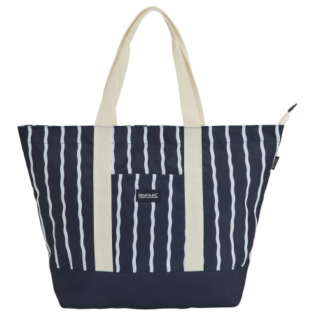 Плажна чанта Regatta Boulder Beach Bag синьо/бял Navy White Stripe