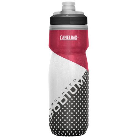 Бутилка за велосипед Camelbak Podium Chill 0,62l червен/черен ColorBlockRed