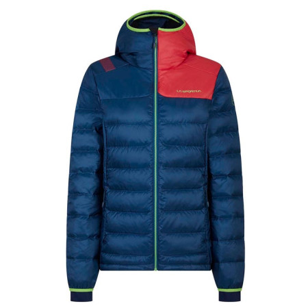 Дамско яке La Sportiva Domino Down Jkt W син/розов Opal/Hibiscus