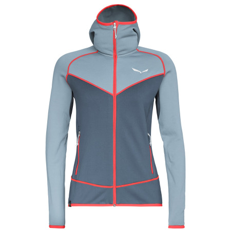 Дамски суитшърт Salewa Puez 3 PL W FZ HDY сив 341 blue fog/0310