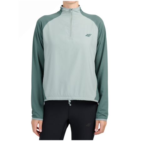 Дамски функционален суитшърт 4F Sweatshirt Fnk F0908 зелен/светло зелен Teal