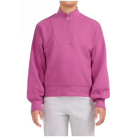 Детски суитшърт 4F Sweatshirt F2701 Violet розов Violet