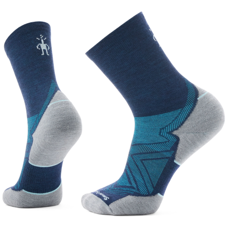 Чорапи Smartwool Run Targeted Cushion Mid Crew Socks син/сив DEEP NAVY