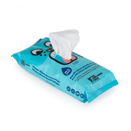 Мокри кърпи за кучета Explorer Dog Натурални мокри кърпички за кучета – 40 бр.