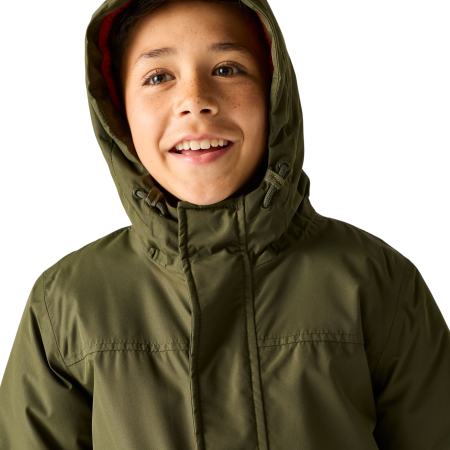 Детско зимно яке Regatta Hillain Warm Lined Dark Khaki