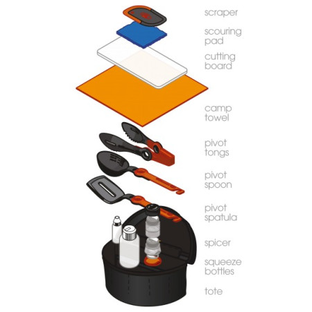 Сет за готвене GSI Outdoors Crossover Kitchen Kit