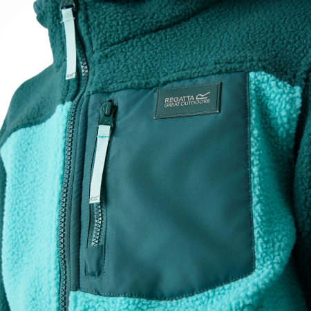 Детски функционален суитшърт Regatta Junior Frankie Warm Fleece Mediterranea/Turquoise