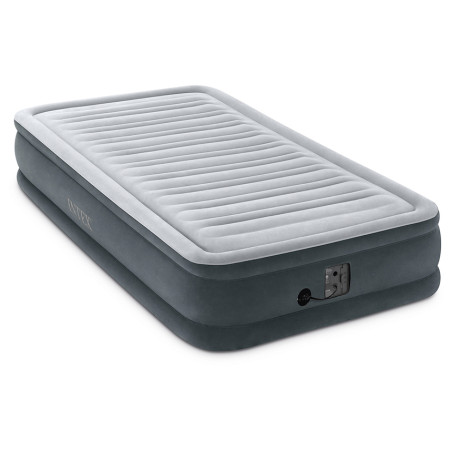 Надуваем дюшек Intex Twin Dura-Beam Comfort сив Grey