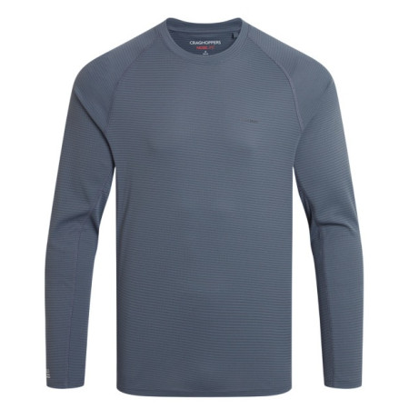 Мъжка тениска Craghoppers NosiLife SolarShield+ LS T-Shirt тъмно сив Dark Pewter