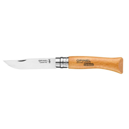 Сгъваем нож Opinel N°07 Carbon Viroblock, blister природен