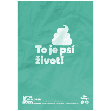 Торбички за кучешки екскременти Explorer Dog Eko Exbags Mint 60 ks