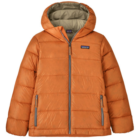 Детско яке Patagonia K's Hi-Loft Down Sweater Hoody - Marigold оранжев Marigold