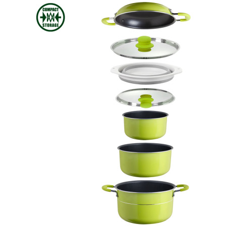 Комплект тенджери Brunner Popote Juniper 8+1 Ø 24 cm