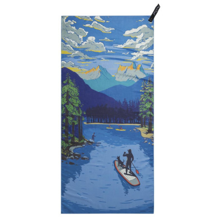 Бързосъхнеща кърпа PackTowl Personal Body светло син Daydream Print