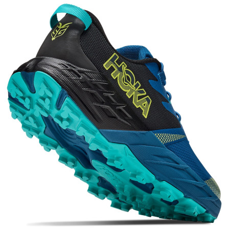Детски обувки Hoka Speedgoat 7 Big Kids Black/Night Glow Blue